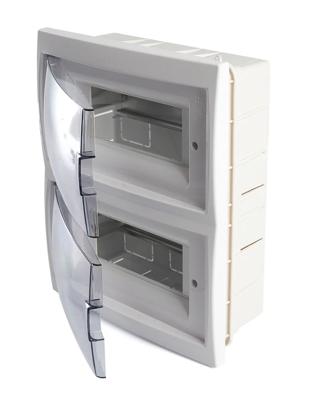 Бокс встраиваемый STEKKER серия Standart EBX50-2/16-20 16 модулей, пластик купить с доставкой по РФ