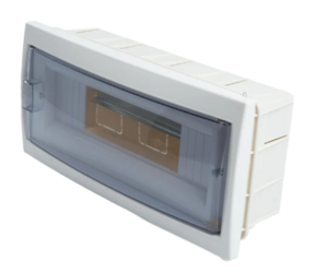 Бокс встраиваемый STEKKER серия Standart EBX50-2/12-20 12 модулей, пластик