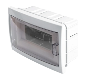 Бокс встраиваемый STEKKER серия Standart EBX50-2/08-20 8 модулей, пластик,