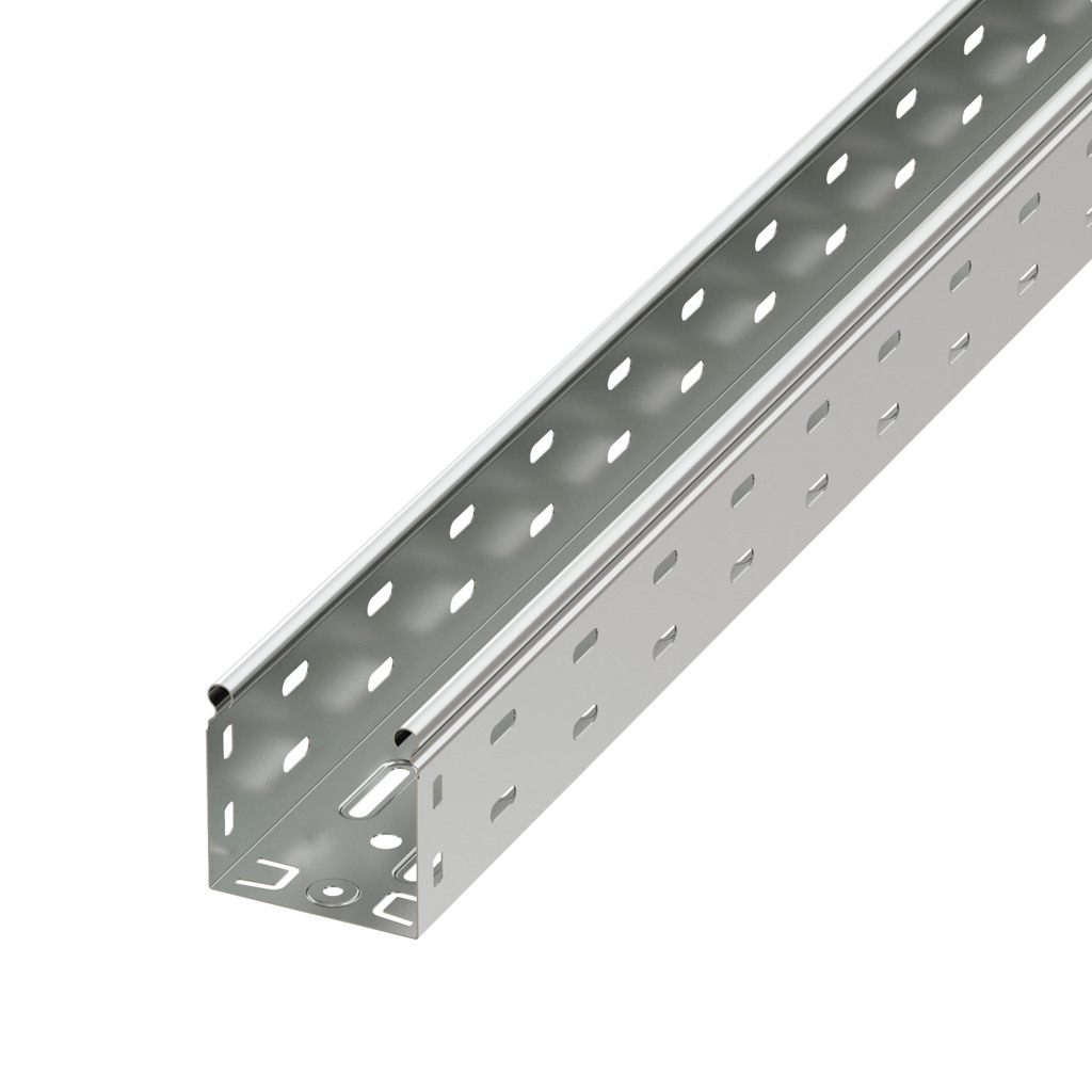 Лоток перфорированный DKC 80х80 L3000, горячеоцинкованный купить с доставкой по РФ