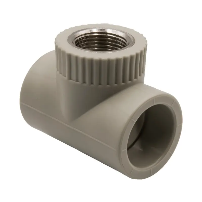 Тройник комб. вн 32х3/4''х32 EVER® plast серый купить с доставкой по РФ