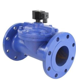 Клапан электромагнитный DN.ru VS610-NF-NC-220VAC Ду100 Ру10, соленоидный двухходовой, корпус - чугун, уплотнение - NBR, фланцевый, нормально-закрытый, пилотный, катушка - 220В DAR