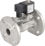 Клапан электромагнитный DN.ru VS631-NF-NC-24VDC Ду32 Ру10, соленоидный двухходовой, корпус - нержавеющая сталь 304, уплотнение - NBR, фланцевый, нормально-закрытый, пилотный, катушка - 24В DAR купить с доставкой по РФ