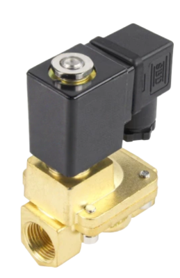 Клапан электромагнитный DN.ru VS400-VT-NC-24VAC 1/2" Ду15 Ру16 пилотного действия двухходовой, корпус - латунь, присоединение - внутренняя резьба