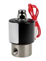 Клапан электромагнитный DN.ru VS131-ET-NC-24VAC 1/8" Ду6 Ру10 прямого действия двухходовой, корпус - сталь нержавеющая 304, присоединение - внутренняя резьба, уплотнение - EPDM, нормально-закрытый, катушка - 24В AC купить с доставкой по РФ