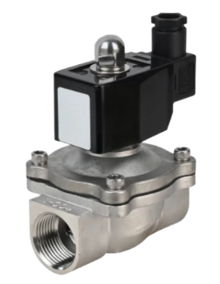 Клапан электромагнитный DN.ru VS331-VT-NC-24VAC 1 1/4" Ду32 Ру10 прямого действия двухходовой, корпус - сталь нержавеющая 304, присоединение - внутренняя резьба, уплотнение - VITON, нормально-закрытый, катушка - 24В AC купить с доставкой по РФ