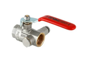 Шаровой кран Valtec муфтовый с дренажем и воздухоотводчиком VT.245.N.06