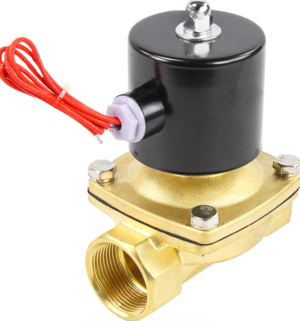 Клапан электромагнитный DN.ru VS100-VT-NC-24VAC 1 1/4" Ду32 Ру10 прямого действия двухходовой, корпус - латунь, присоединение - внутренняя резьба, уплотнение - VITON, нормально-закрытый, катушка - 24В AC