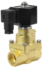 Клапан электромагнитный DN.ru VS541-ET-NC-220VAC Ду20 Ру7, соленоидный двухходовой, корпус - пластик PA66, уплотнение - EPDM, резьбовой, нормально-закрытый, прямого действия, катушка - 220В купить с доставкой по РФ