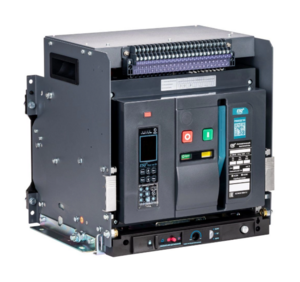 (RUS) Воздушный автоматический выключатель ESQ ВА99-40B 3B M2C2S2 2X 3200A (с корзиной, 3пол. 3200А, 85 кА, тип реле 2X, с мот. приводом 220В, кат. вкл 220В и нез. расцеп 220В)