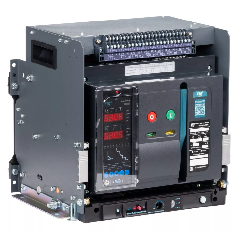 Воздушный автоматический выключатель ESQ ВА99-40B, 3 положения, 3200А, 85 кА, тип реле 2H, 220В купить с доставкой по РФ