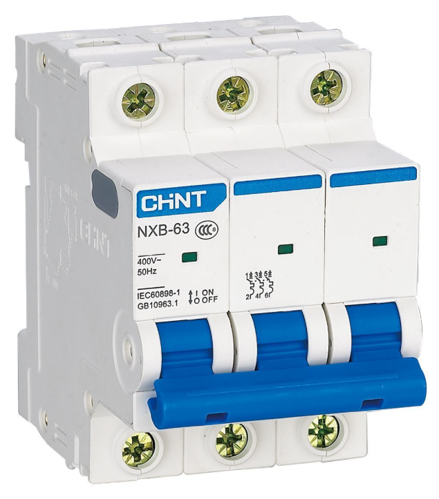 Выключатель автоматический CHINT NXB-63H 3П 50А характеристика С 10кА купить с доставкой по РФ