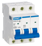 Выключатель автоматический CHINT NXB-63H 3П 10А характеристика С 10кА купить с доставкой по РФ