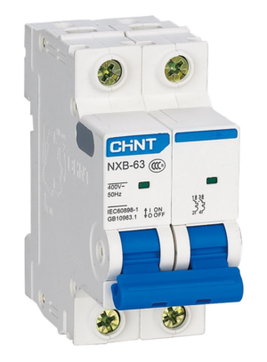 Выключатель автоматический CHINT 2p b 4а 4.5ка nxb-63s