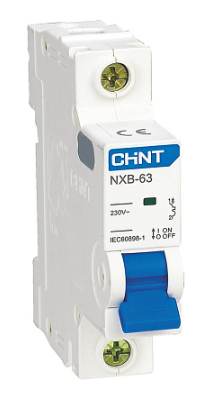 Авт. выкл. CHINT NXB-63S 1P 6А 4.5kA х-ка D (R)