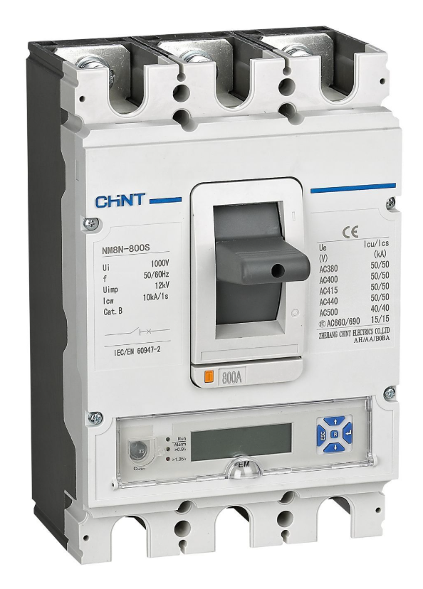 Авт. выкл. CHINT NM8N-250S EM 3P 100А 50кА с электрон. расцепителем, LCD (R) купить с доставкой по РФ