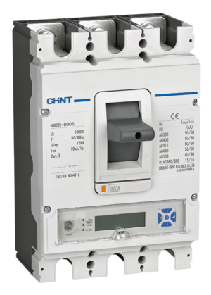 Авт. выкл. CHINT NM8N-250S EM 3P 100А 50кА с электрон. расцепителем, LCD (R)