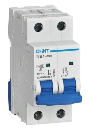 Выключатель автоматический CHINT 2П 3А характеристика C 10кА NB1-63H