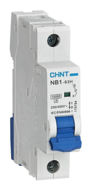 Авт. выкл. CHINT NB1-63H 1P 10A 10кА х-ка B