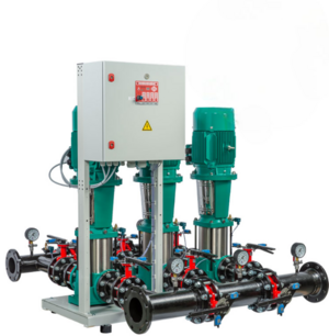 Насосная станция пожаротушения Wilo CO 4 MVL 9005/SK-FFS-PN25-R-CS