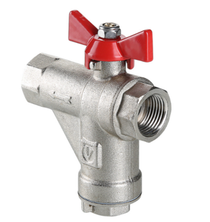 Кран шаровой со встроенным прямым фильтром VT.294.N.04