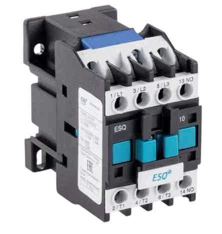 Контактор магнитный ESQ КМ 18А 24B 50 Гц 1NC купить с доставкой по РФ