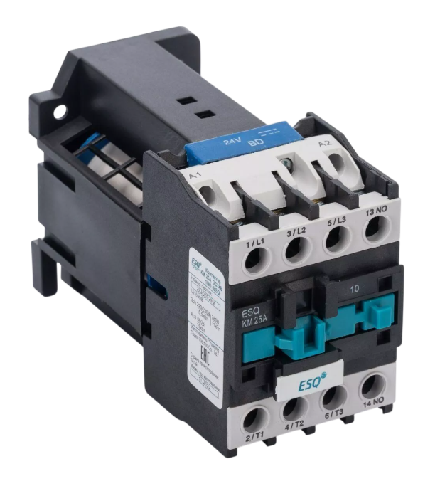 Контактор магнитный ESQ КМ 25А 24B DC 1NO купить с доставкой по РФ