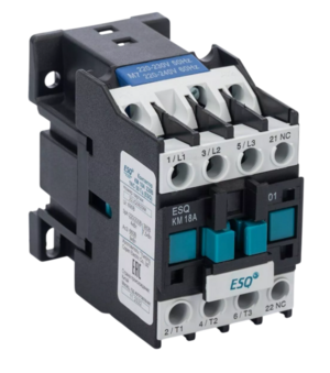 Контактор магнитный ESQ КМ 18А 220В 50 Гц 1NC