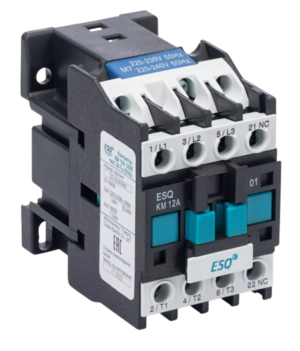 Контактор магнитный ESQ КМ 12А 220В 50 Гц 1NC