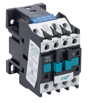 Контактор магнитный ESQ КМ 9А 220В 50 Гц 1NC