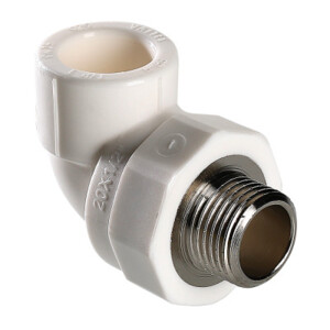 Фитинг Valtec полипропиленовый – угольник с переходом на наружную резьбу VTP.753.0.03205