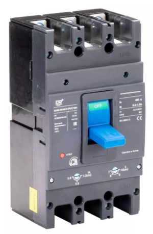 Автоматический выключатель ESQ BA 88-36/400H 3P (F) TMA 320-400A, Ii=7,8,9,10*In 70кА AC380/415В
