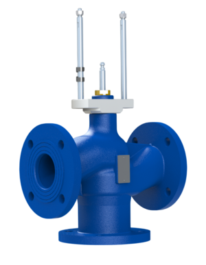 Клапан трехходовой смесительный регулирующий редукционный Теплосила TRV-3-150-315