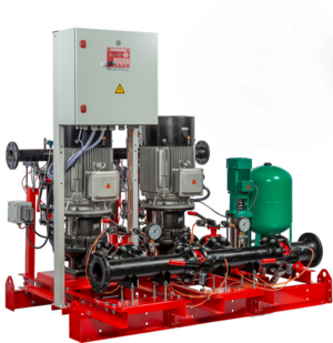 Насосная станция пожаротушения Wilo CO 2 IPN 65/185-11,0/2/SK-FFS-R-CS