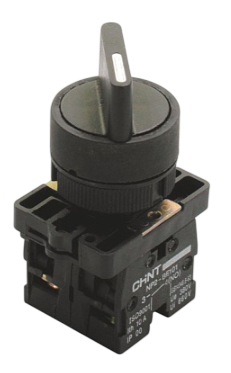 Переключатель CHINT NP2-ED23, 2 положения фиксацией, 2НО, IP40 (R)