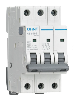 Выключатель автоматический CHINT NB8-40J 3P 32А 6кА х-ка C