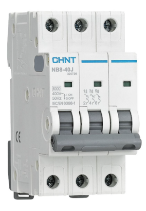 Выключатель автоматический CHINT NB8-40J 3P 20А 6кА х-ка C