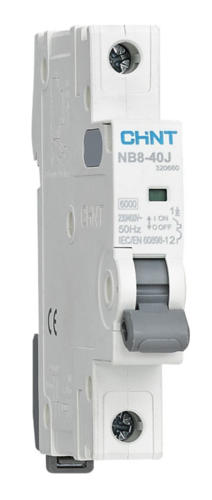 Выключатель автоматический CHINT NB8-40J 1P 20А 6кА х-ка C