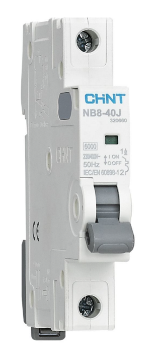 Выключатель автоматический CHINT NB8-40J 1P 10А 6кА х-ка C