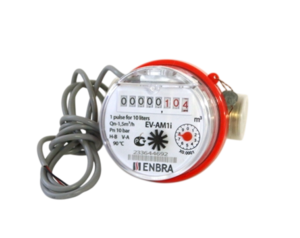 Счётчик учёта горячей воды ENBRA EV-AM1i L80 D15 B, с импульсным выходом, без сгонов