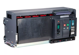 (RUS) Воздушный автоматический выключатель ESQ ВА99-40D 3B M2C2S2 3H 6300A (с корзиной, 3пол. 6300А, 120 кА, тип реле 3H, с мот. приводом 220В, кат. вкл 220В и нез. расцеп 220В)