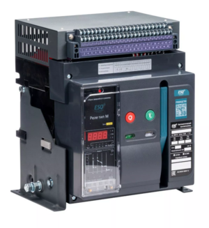 Воздушный автоматический выключатель ESQ ВА99-40A 3F M2C2S2 М 1600A (Стационарный, 3пол. 1600А, 65 кА, тип реле М, с мот. приводом 220В, кат. вкл 220В и нез. расцеп 220В)