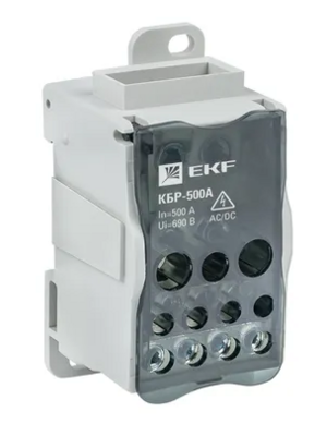 Блок распределительный EKF КРОСС крепеж на панель и DIN КБР-500А EKF plc-kbr500