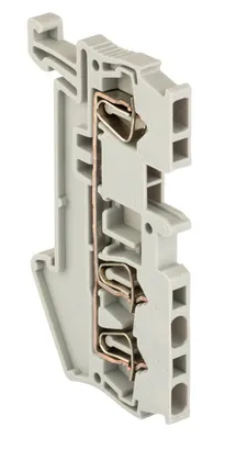 Колодка EKF клеммная jxb-st-1.5 17.5а 3 вывода пружинная сер.