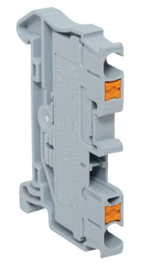 Клеммная EKF колодка пружинная 2,5 Push-in серая