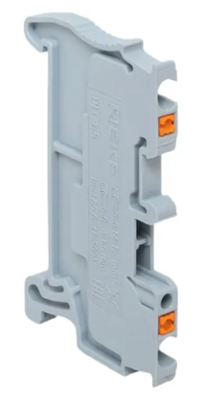 Клеммная EKF колодка пружинная 1,5 Push-in серая PIT-1,5