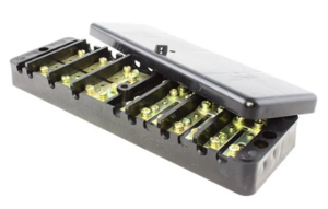 Коробка EKF клеммная испытательная переходная ККИ2-2 (латунь, прозрачная крышка) kki2-2