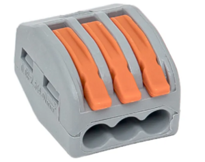 Клемма EKF СМК 222-413 с рычагом 3 отверстия блистер