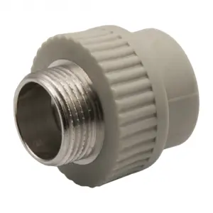 Муфта комб. нар 32х1'' EVER® plast серый