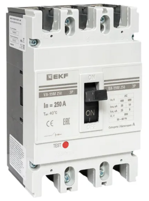 Выключатель автоматический EKF ВА-99М 250/250А 3P 35кА с электромагнитным расцепителем